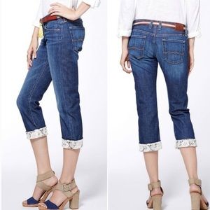 Lucky Brand Sienna Tomboy Crop Lace Detail